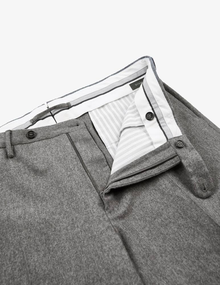 rinascente Slowear Pantaloni slim fit in flanella di lana e cashmere Incotex