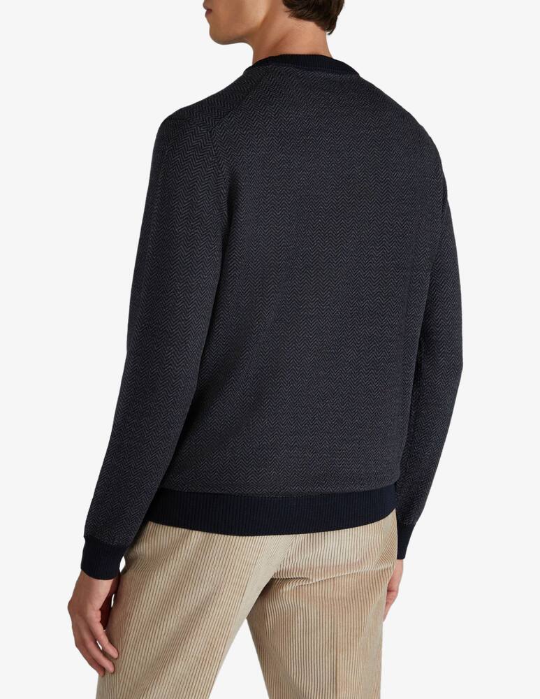 rinascente Slowear Zanone Slim-fit merino wool crew neck sweater