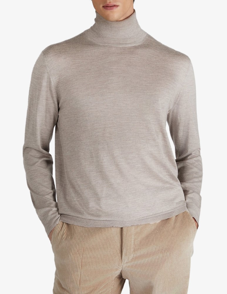 Slowear ZANONE - Slim-fit cashmere and silk turtleneck sweater - picture 1 Slowear ZANONE - Slim-fit cashmere and silk turtleneck sweater - picture 1