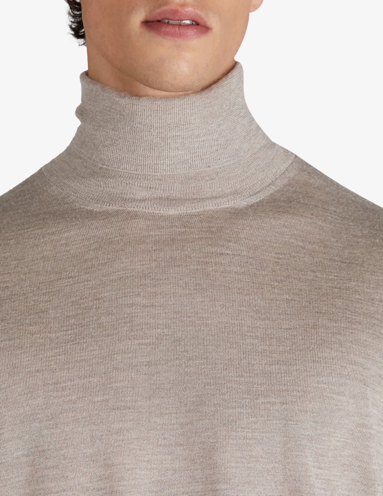 Slowear ZANONE - Slim-fit cashmere and silk turtleneck sweater - picture 4 Slowear ZANONE - Slim-fit cashmere and silk turtleneck sweater - picture 4