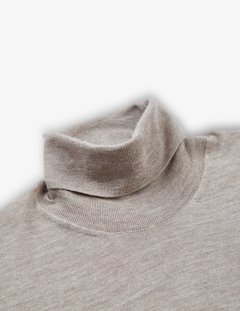 Slowear ZANONE - Slim-fit cashmere and silk turtleneck sweater - picture 6 Slowear ZANONE - Slim-fit cashmere and silk turtleneck sweater - picture 6