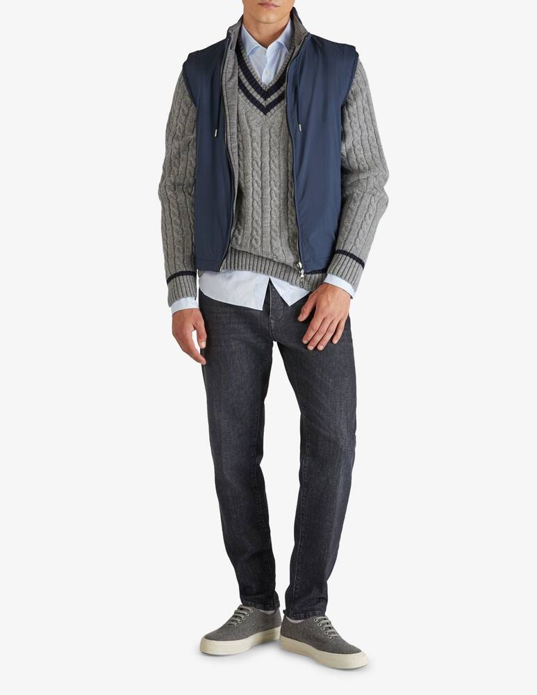 Slowear ZANONE - Geelong wool V-neck sweater - picture 2
