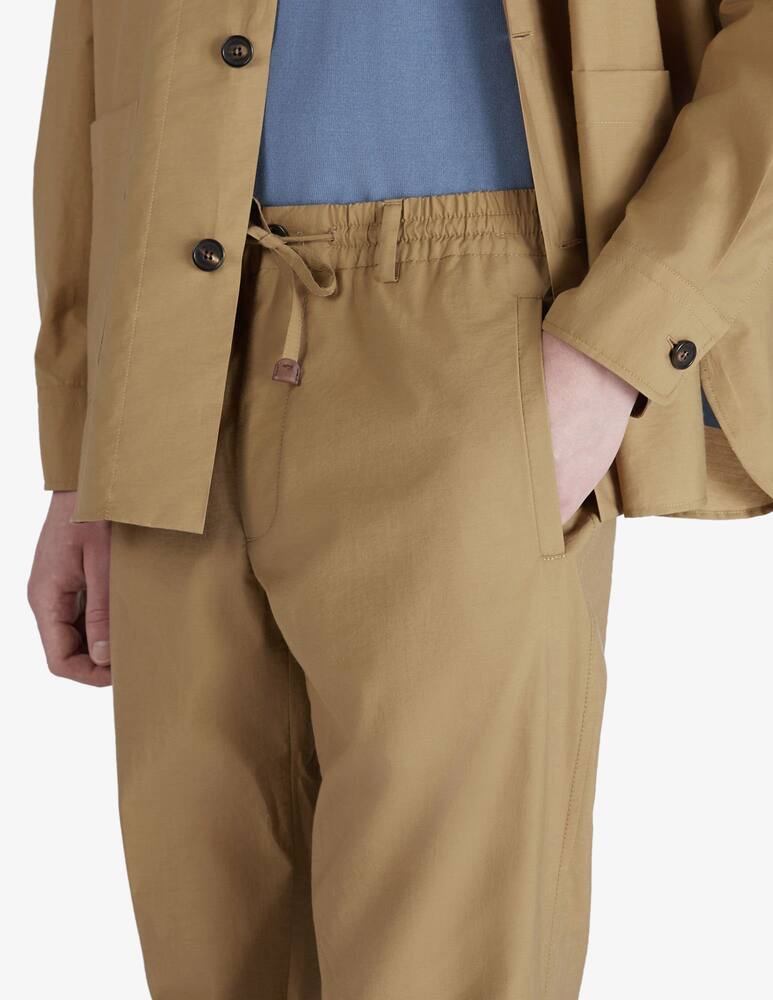 rinascente Slowear Tapered-fit cotton and technical fabric trousers Incotex