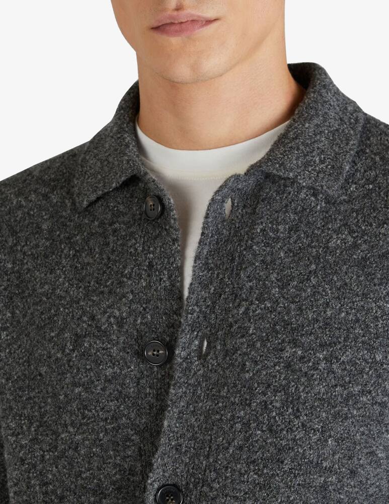rinascente Slowear Overshirt Geelong in lana e lana bouclé Zanone