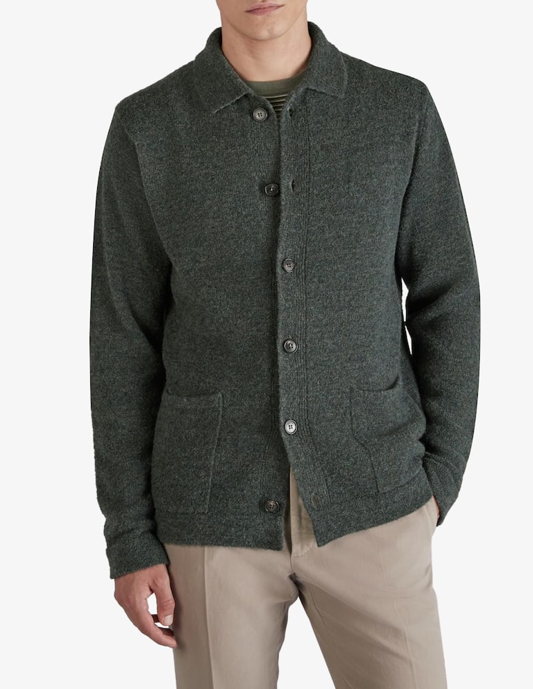Slowear ZANONE - Geelong wool and wool bouclé Overshirt - picture 1 Slowear ZANONE - Geelong wool and wool bouclé Overshirt - picture 1