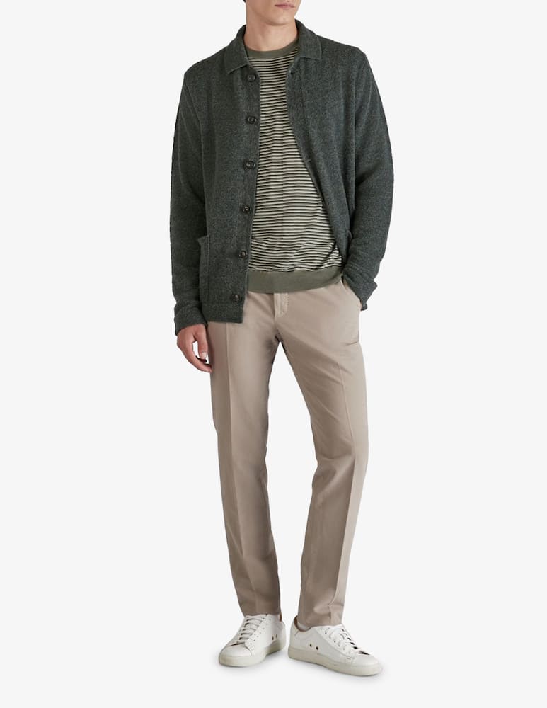 rinascente Slowear Overshirt Geelong in lana e lana bouclé Zanone