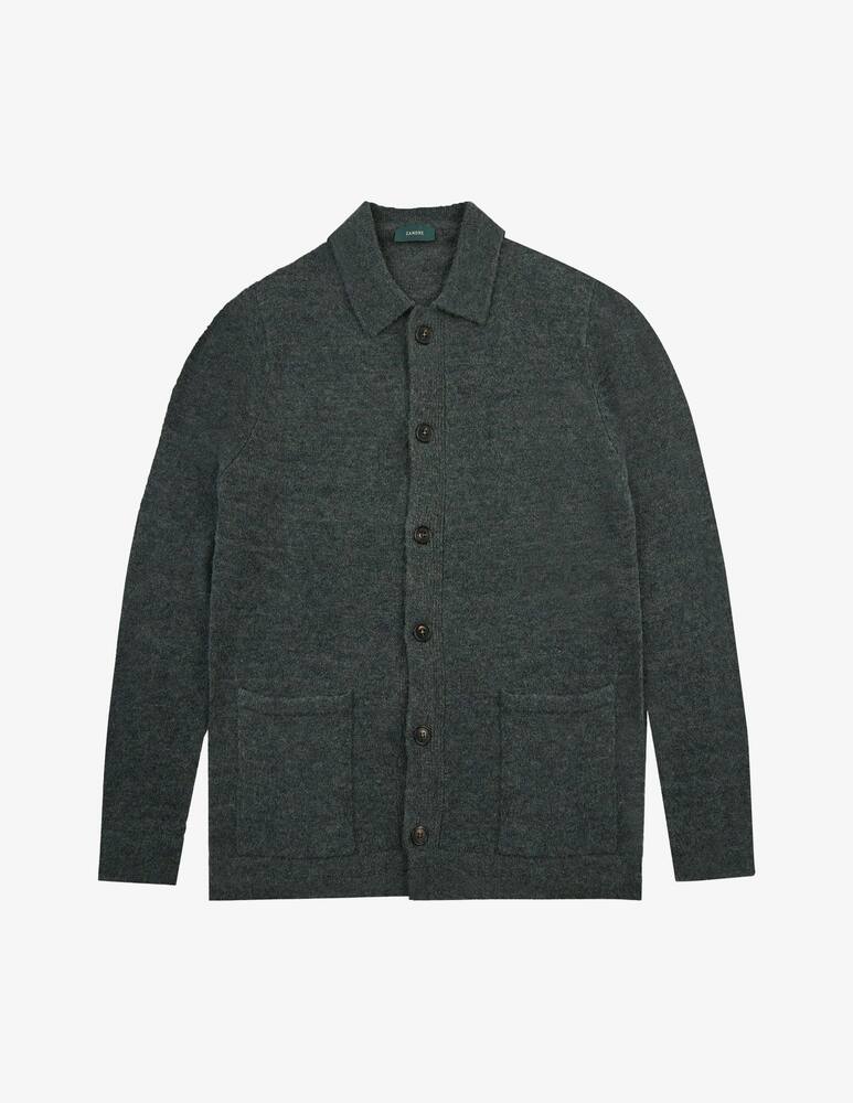 rinascente Slowear Overshirt Geelong in lana e lana bouclé Zanone