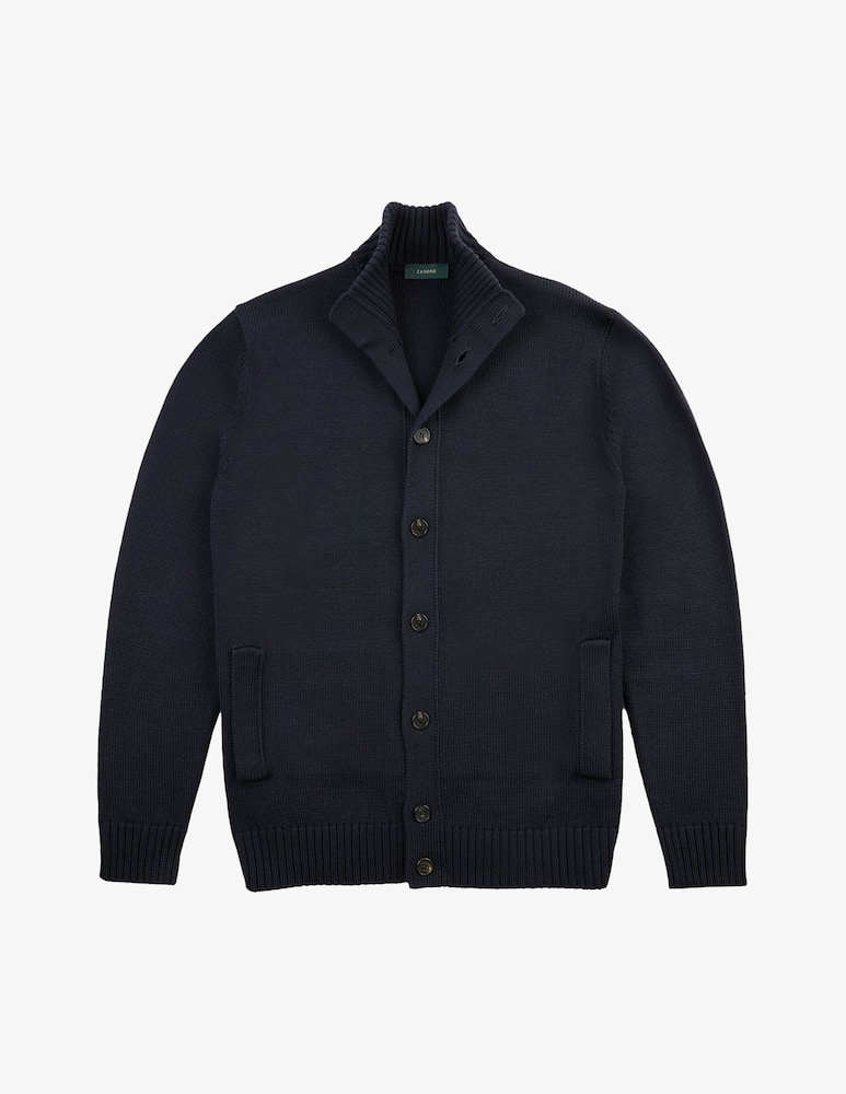 Slowear ZANONE - Slim-fit merino wool Bomber cardigan - picture 5 Slowear ZANONE - Slim-fit merino wool Bomber cardigan - picture 5
