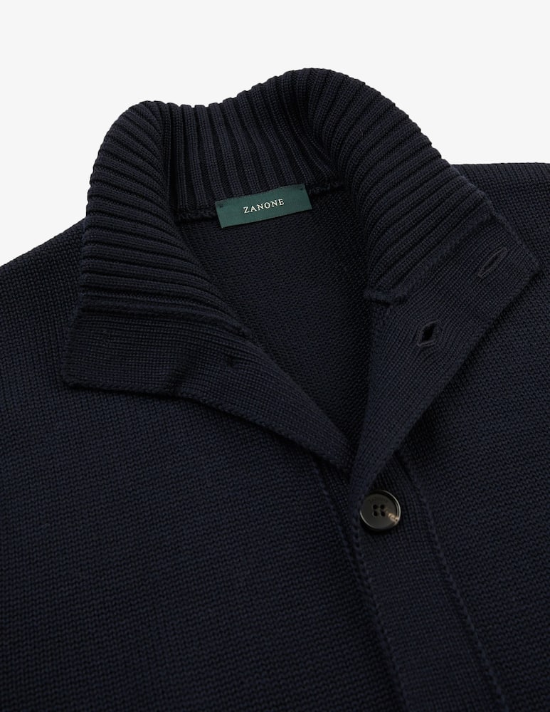 Slowear ZANONE - Slim-fit merino wool Bomber cardigan - picture 6 Slowear ZANONE - Slim-fit merino wool Bomber cardigan - picture 6