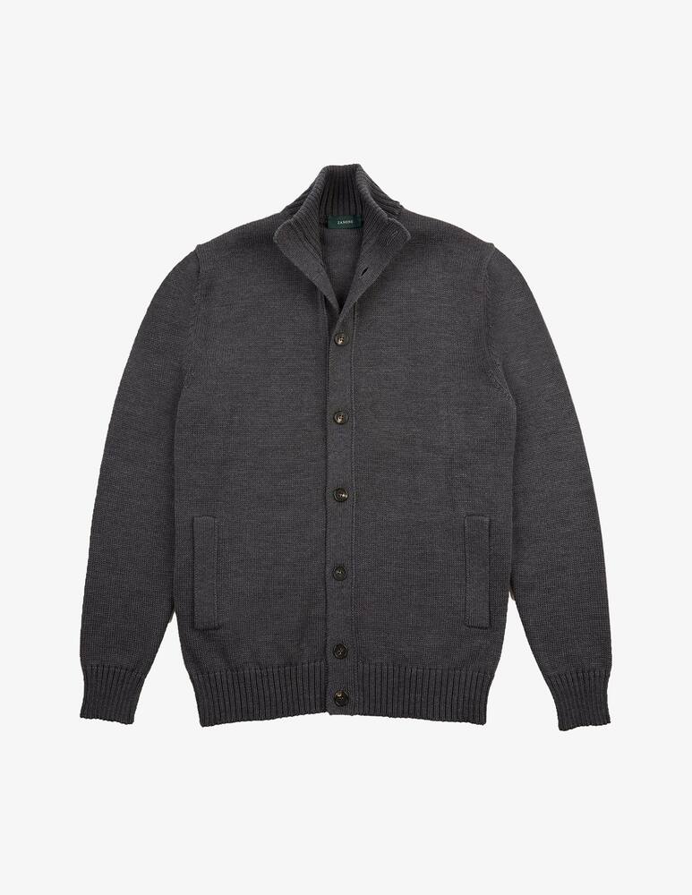 rinascente Slowear Cardigan bomber slim fit in lana merino Zanone