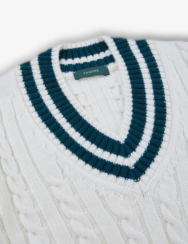 rinascente Slowear Maglione Geelong in lana con scollo a V Zanone