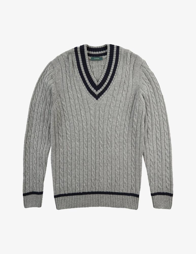 Slowear ZANONE - Geelong wool V-neck sweater - picture 5