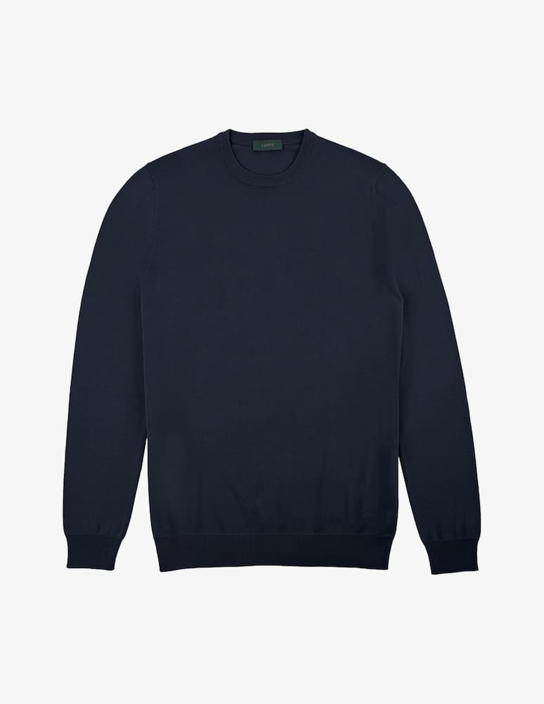 Slowear Slim-fit cotton crêpe crewneck jumper - picture 5 Slowear Slim-fit cotton crêpe crewneck jumper - picture 5