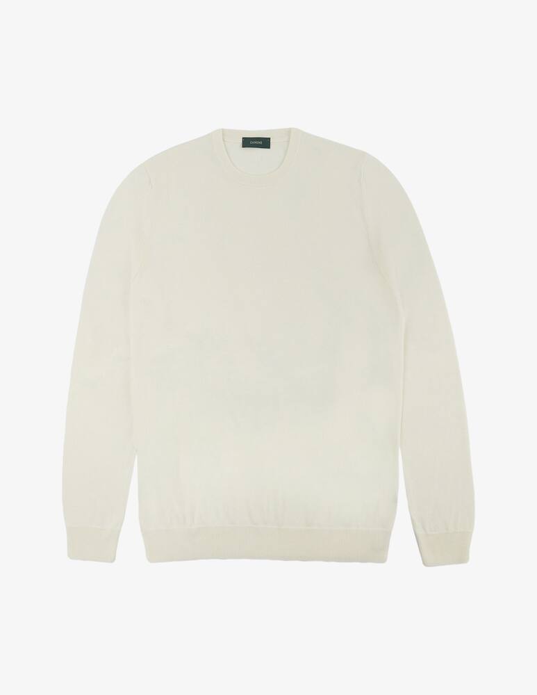 Slowear Slim-fit cotton crêpe crewneck jumper - picture 5 Slowear Slim-fit cotton crêpe crewneck jumper - picture 5