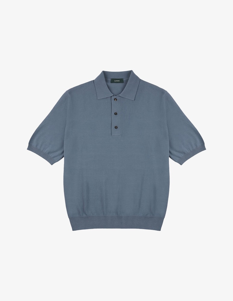 rinascente Slowear Slim-fit cotton crêpe polo shirt