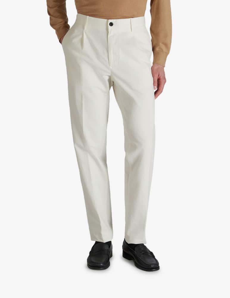 rinascente Slowear Tapered fit summer satin trousers Incotex