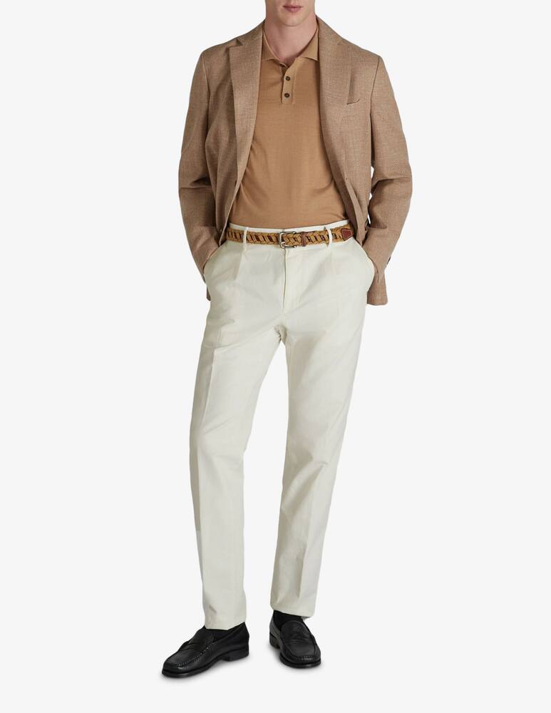 rinascente Slowear Tapered fit summer satin trousers Incotex