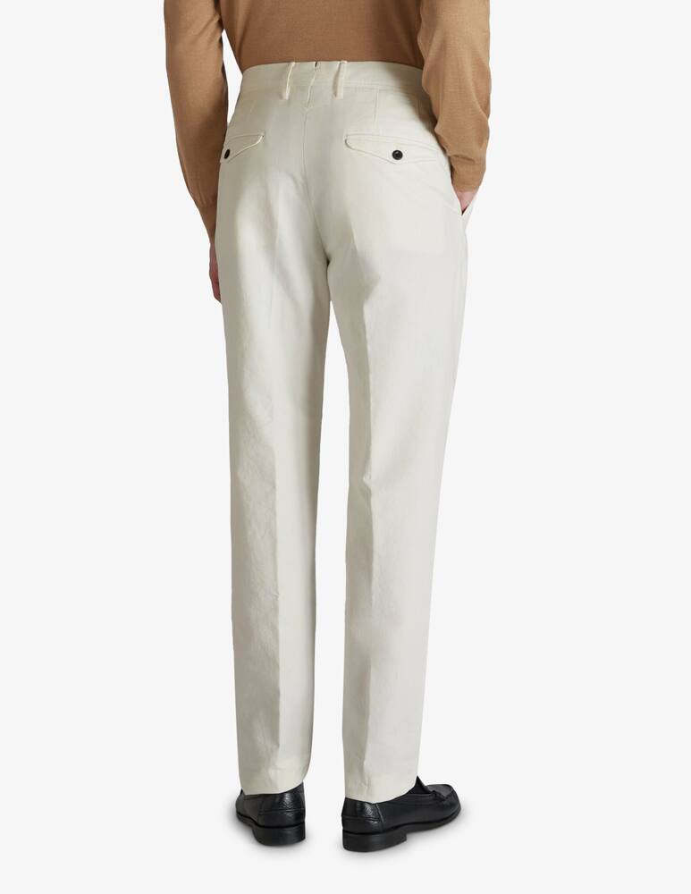 rinascente Slowear Tapered fit summer satin trousers Incotex