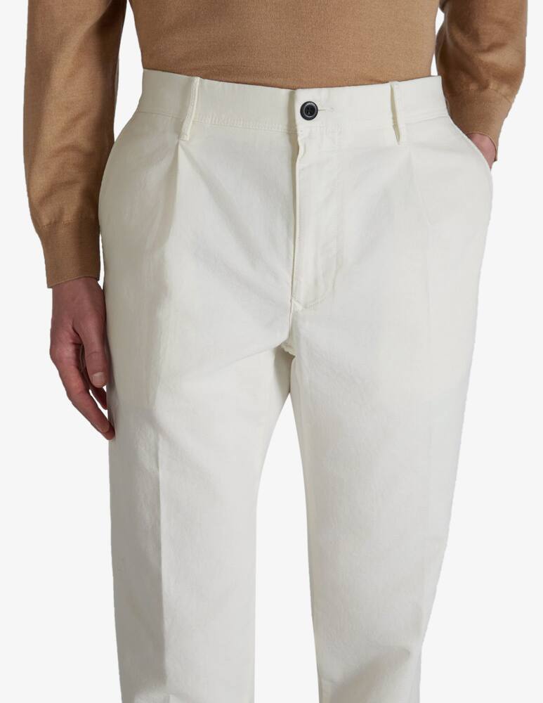 rinascente Slowear Tapered fit summer satin trousers Incotex