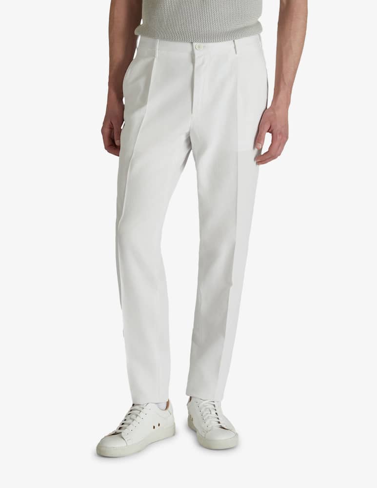 rinascente Slowear Tapered-fit Chinolino ice crêpe trousers