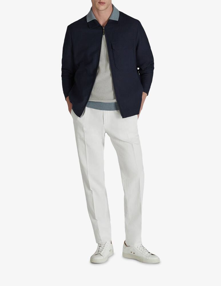 rinascente Slowear Tapered-fit Chinolino ice crêpe trousers