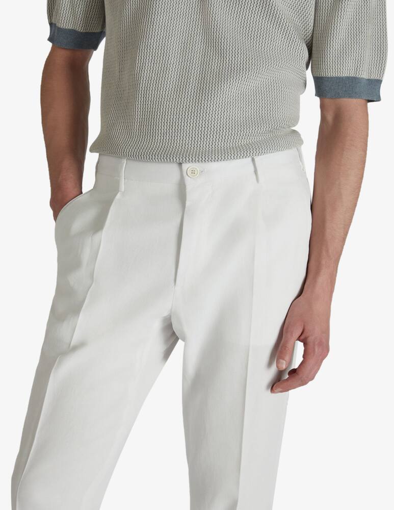 rinascente Slowear Tapered-fit Chinolino ice crêpe trousers