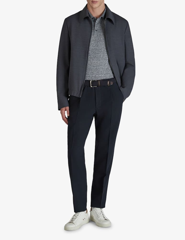 rinascente Slowear Tapered-fit Chinolino ice crêpe trousers