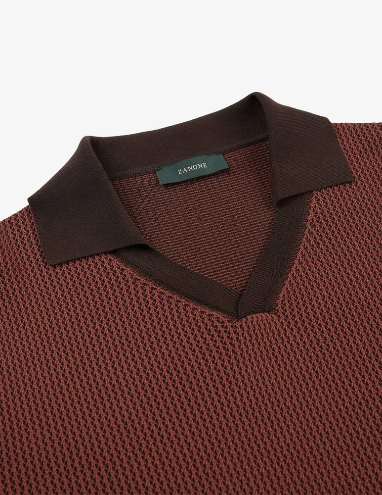 rinascente Slowear Polo slim fit in crêpe di cotone