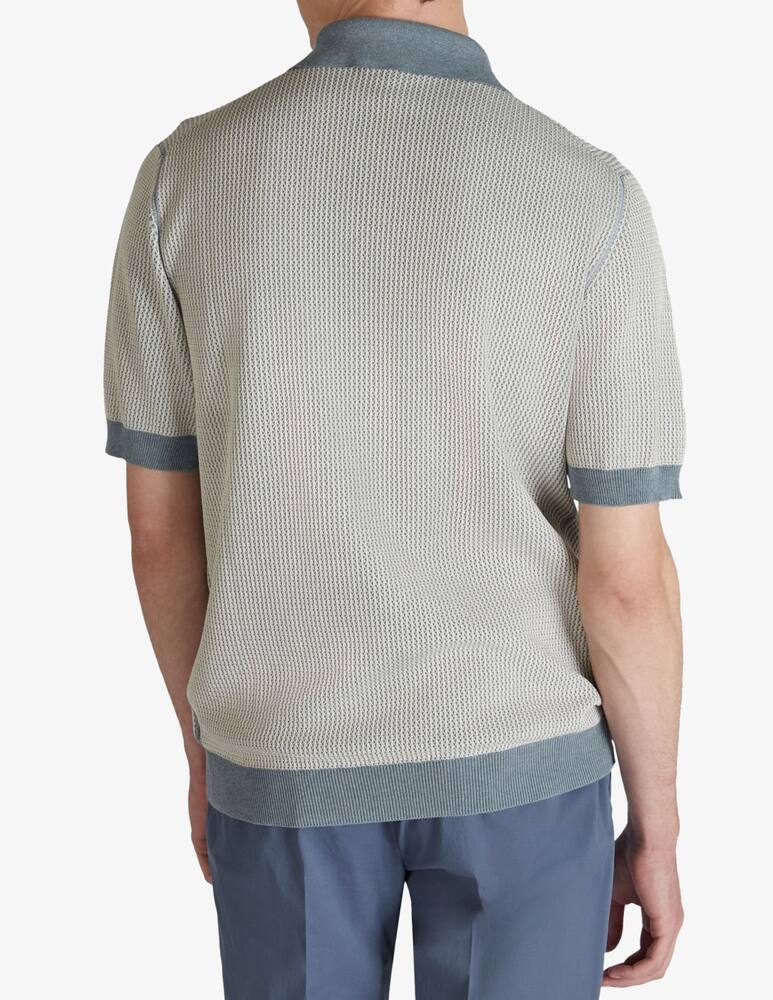 Slowear Polo slim fit in crêpe di cotone - immagine 3 Slowear Polo slim fit in crêpe di cotone - immagine 3