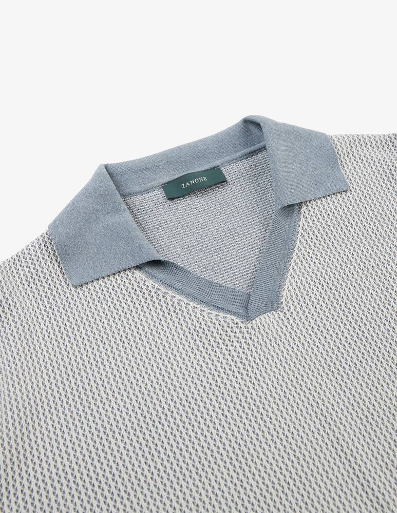 rinascente Slowear Slim-fit cotton crêpe polo shirt