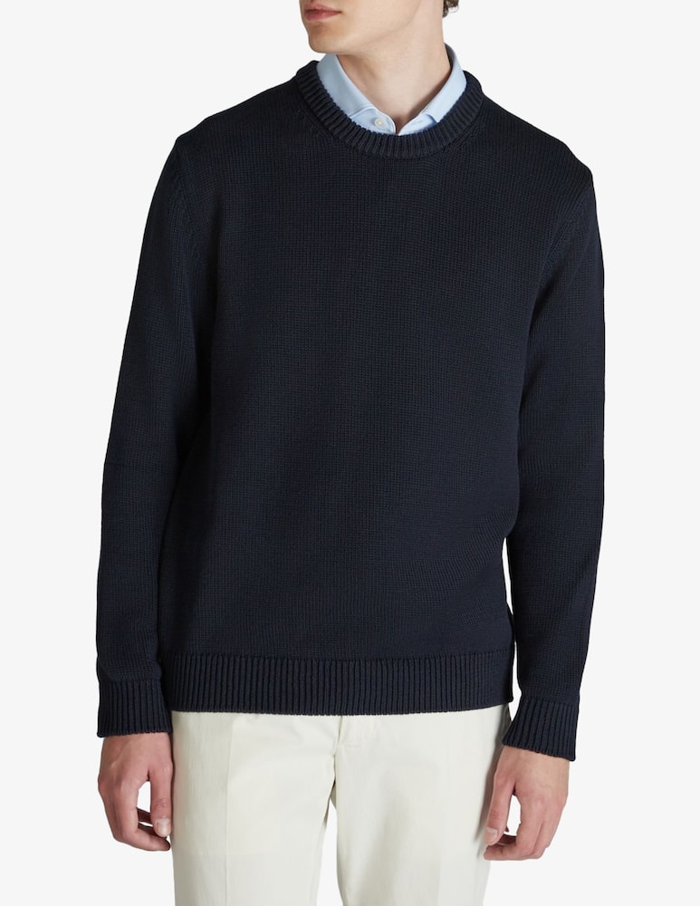 Slowear Slim-fit cotton crewneck jumper - picture 1 Slowear Slim-fit cotton crewneck jumper - picture 1