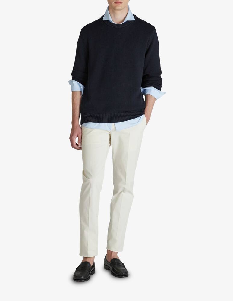 Slowear Slim-fit cotton crewneck jumper - picture 2 Slowear Slim-fit cotton crewneck jumper - picture 2