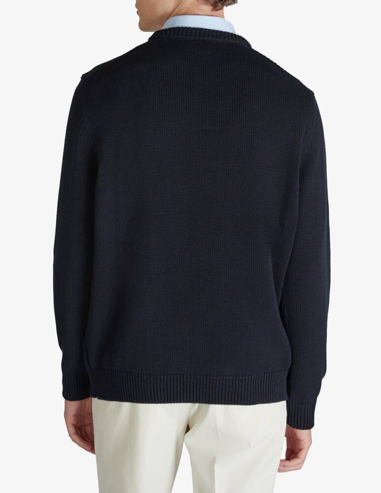 Slowear Slim-fit cotton crewneck jumper - picture 3 Slowear Slim-fit cotton crewneck jumper - picture 3