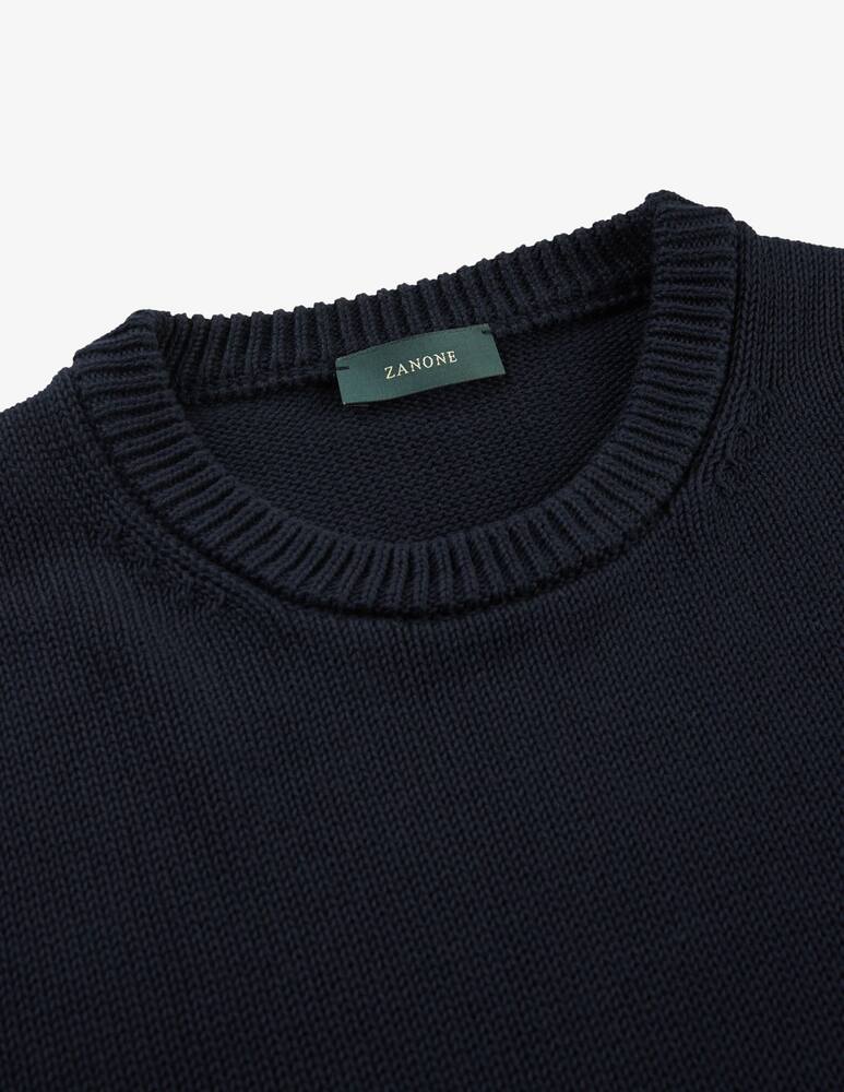 Slowear Slim-fit cotton crewneck jumper - picture 4 Slowear Slim-fit cotton crewneck jumper - picture 4