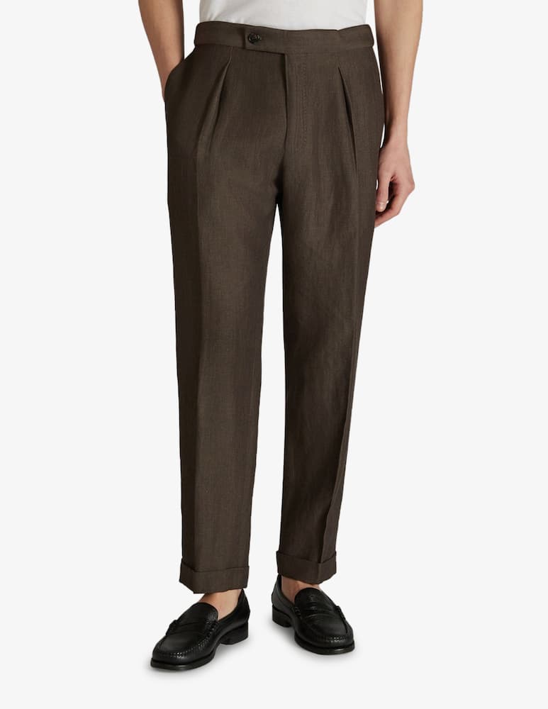 rinascente Slowear Pantaloni affusolati in lino, lana e seta Incotex