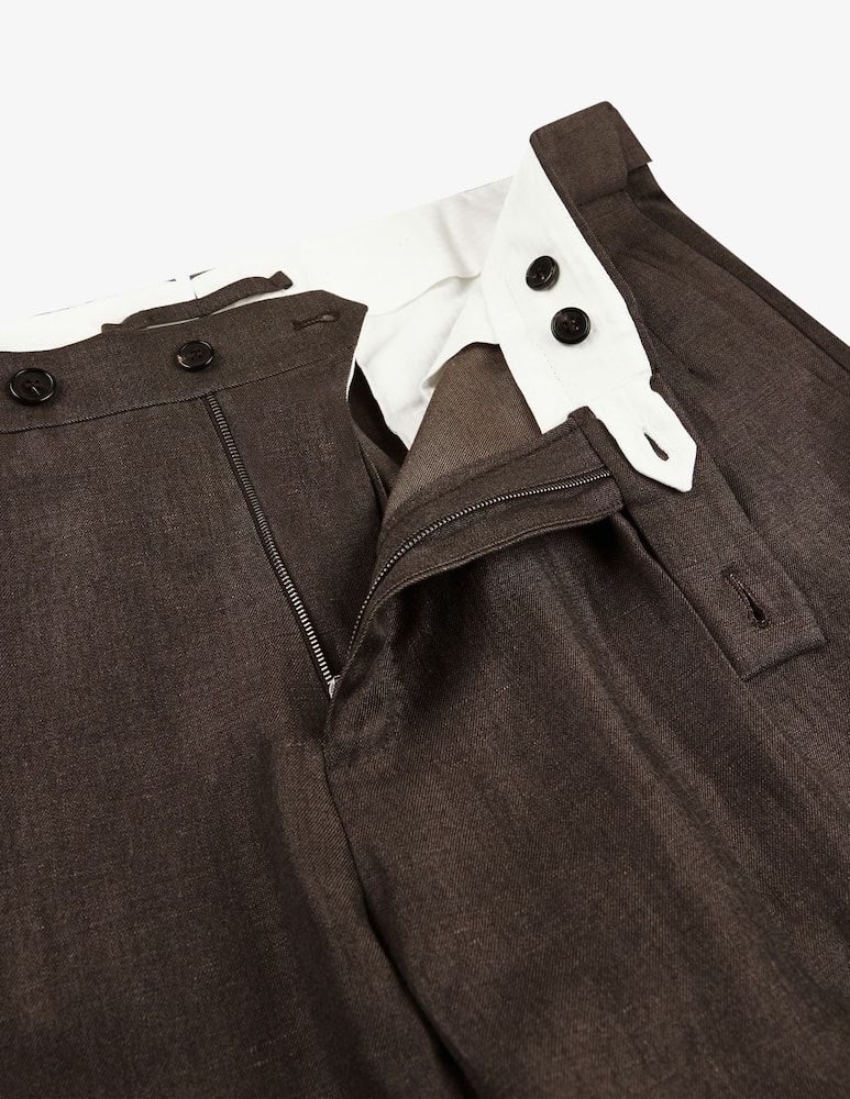 rinascente Slowear Pantaloni affusolati in lino, lana e seta Incotex