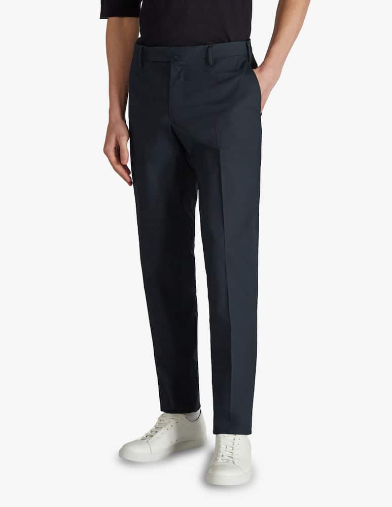 rinascente Slowear Slim-fit summer poplin trousers Incotex