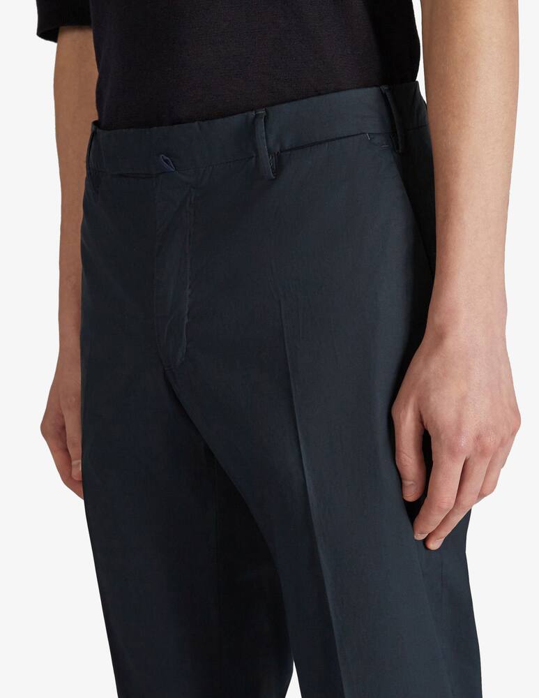 rinascente Slowear Slim-fit summer poplin trousers Incotex