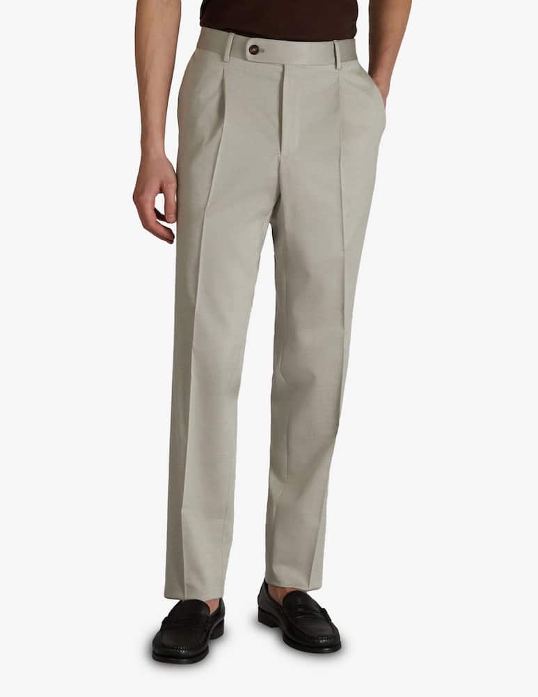 rinascente Slowear Tapered-fit wool and cotton gabardine trousers Incotex