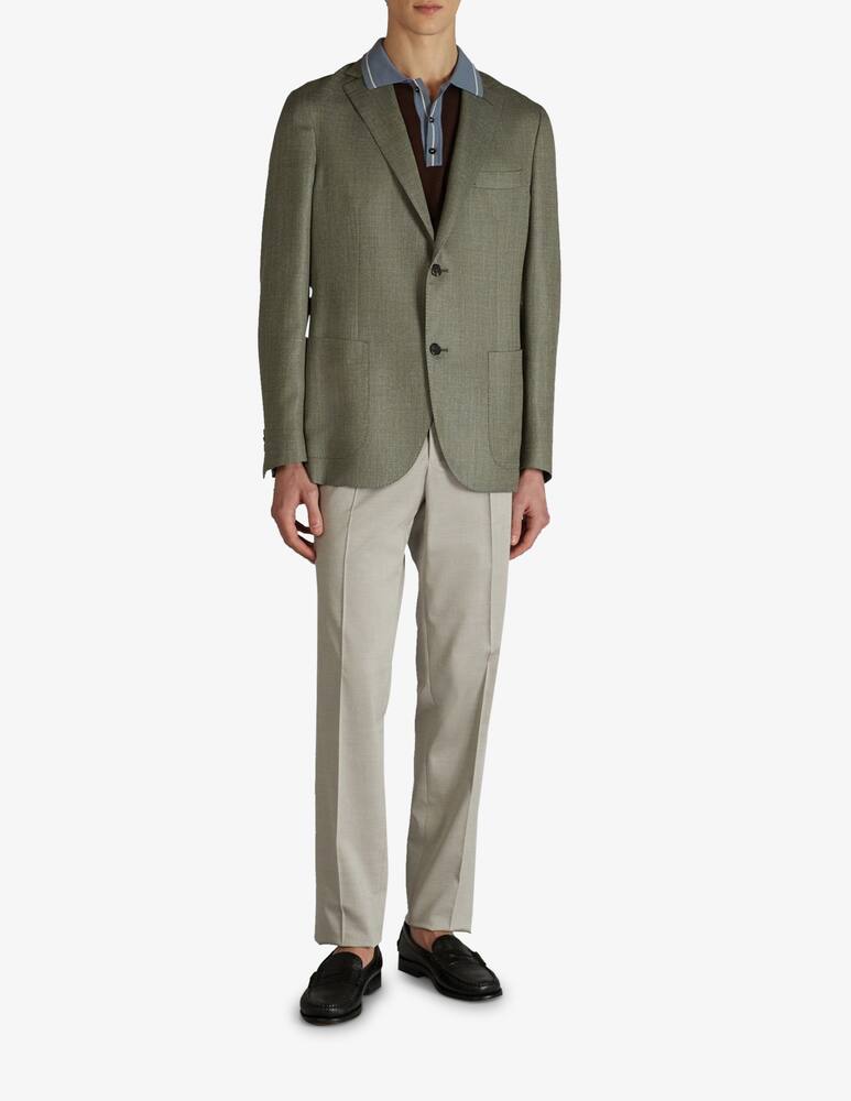 rinascente Slowear Tapered-fit wool and cotton gabardine trousers Incotex