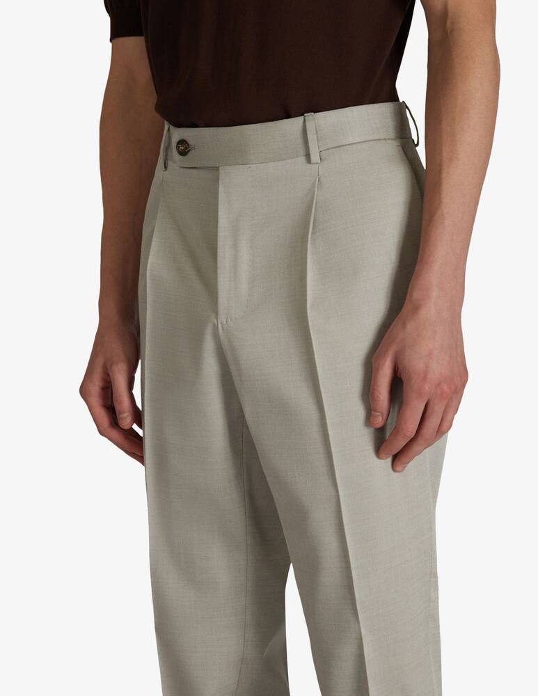 rinascente Slowear Tapered-fit wool and cotton gabardine trousers Incotex
