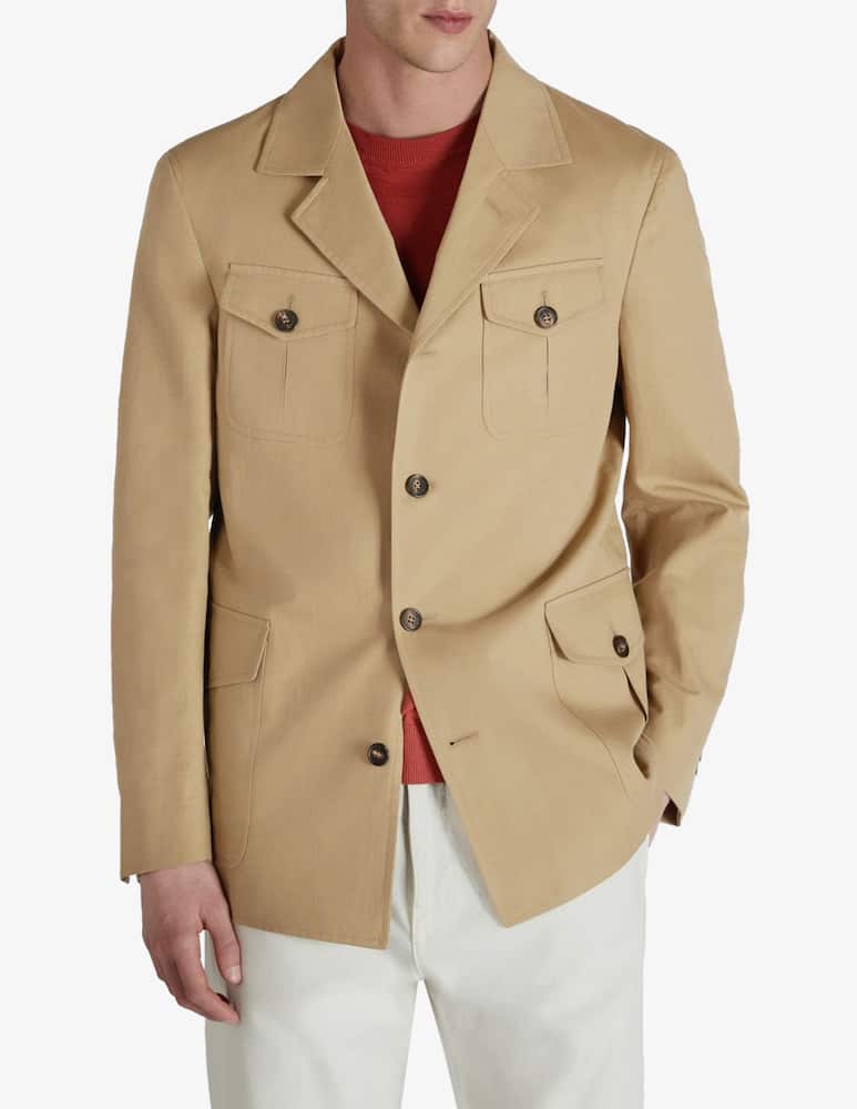 rinascente Slowear Cotton and linen canvas sports jacket Incotex