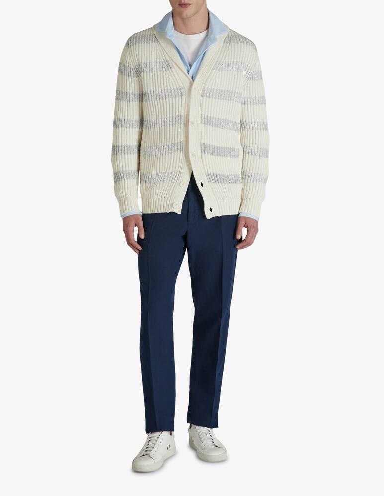 rinascente Slowear Slim-fit mouliné cotton cardigan