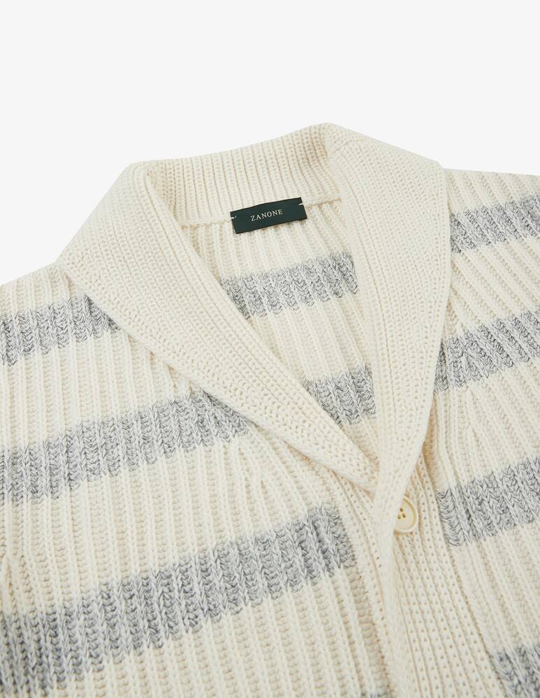 rinascente Slowear Slim-fit mouliné cotton cardigan