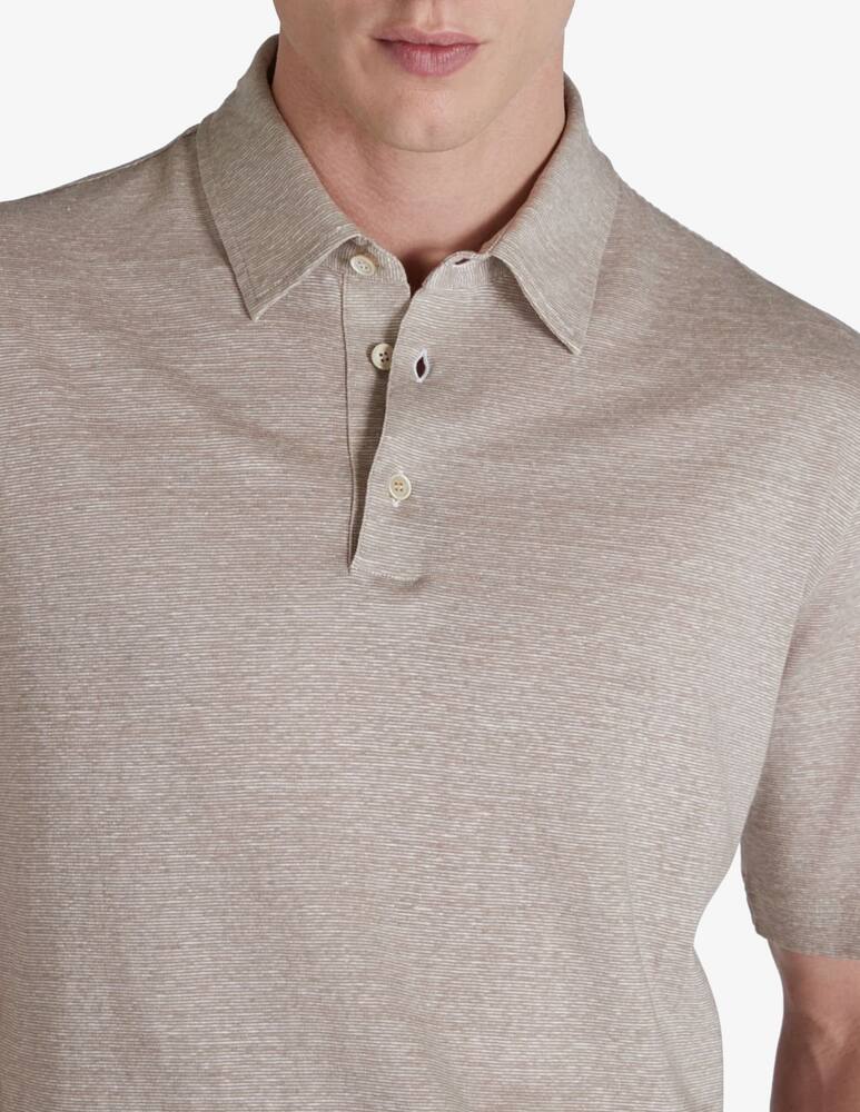 rinascente Slowear Polo slim fit in jersey di lino e cotone