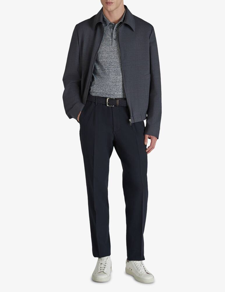 rinascente Slowear Polo slim fit in jersey di lino e cotone