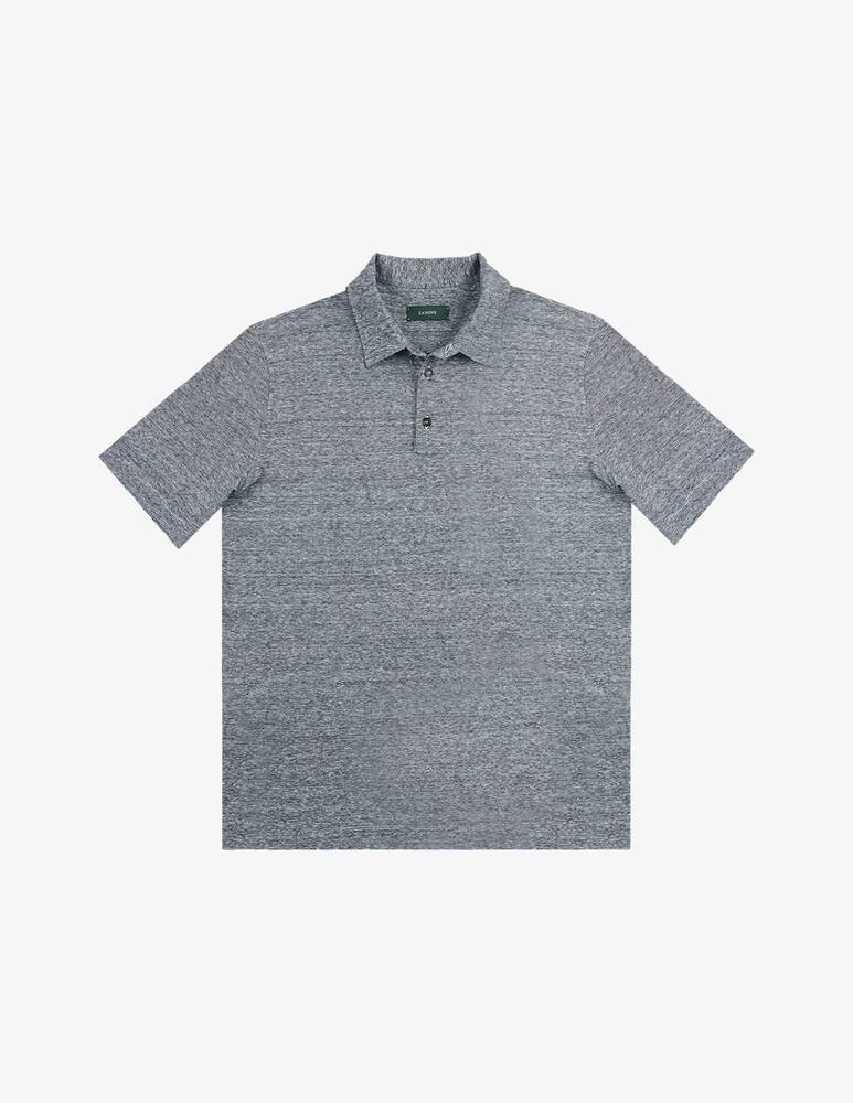 rinascente Slowear Polo slim fit in jersey di lino e cotone