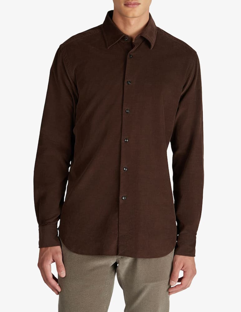 rinascente Slowear Camicia regular fit in velluto a coste