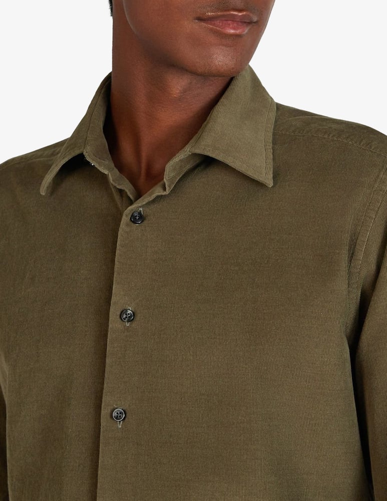 rinascente Slowear Camicia regular fit in velluto a coste