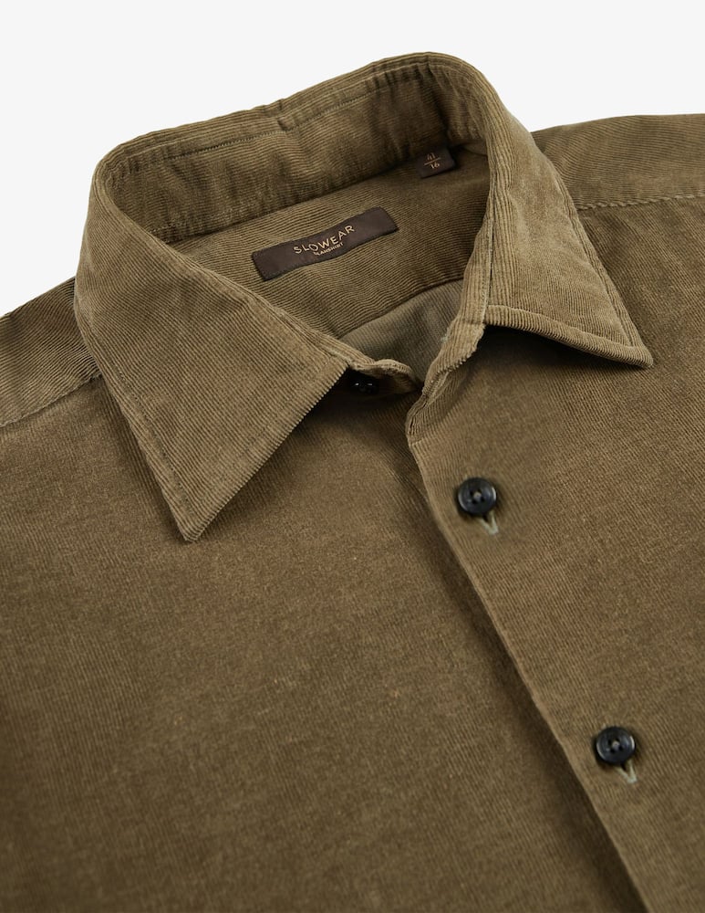 rinascente Slowear Camicia regular fit in velluto a coste
